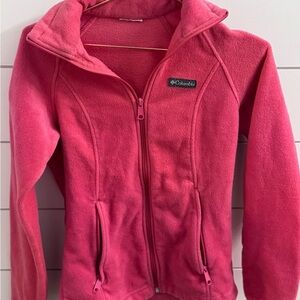 Columbia Vibrant Pink Full-Zip Fleece